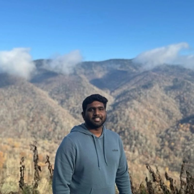 Manideep Yadlapalli in the mountains