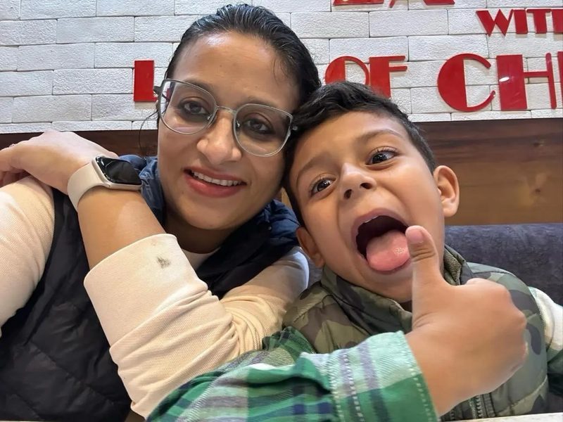 Supriya Nagpal with her son