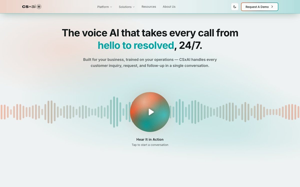 The CSxAI website